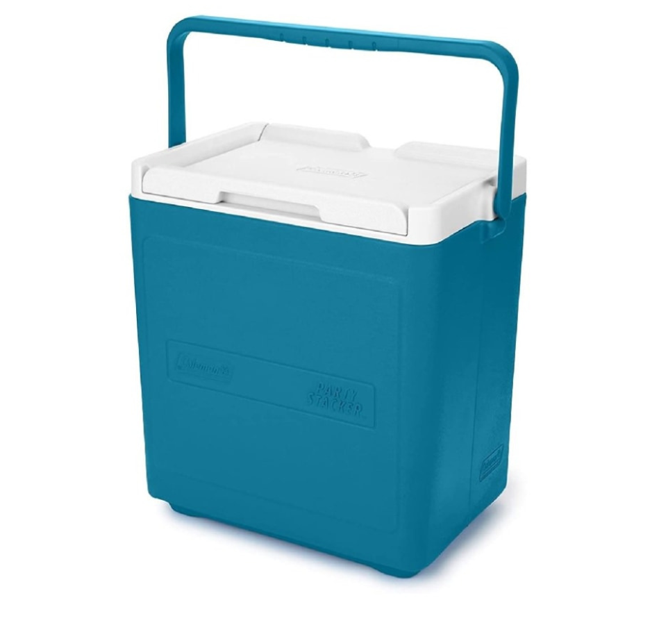 Cooler Coleman Chiller Party Stacker Azul Ocean de 20 latas Yuner