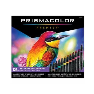 Marcadores primarios Prismacolor Premier doble punta x12