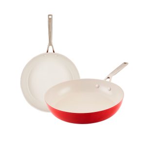 set de sartenes kitchenaid 21 y 25 cm antiadherente