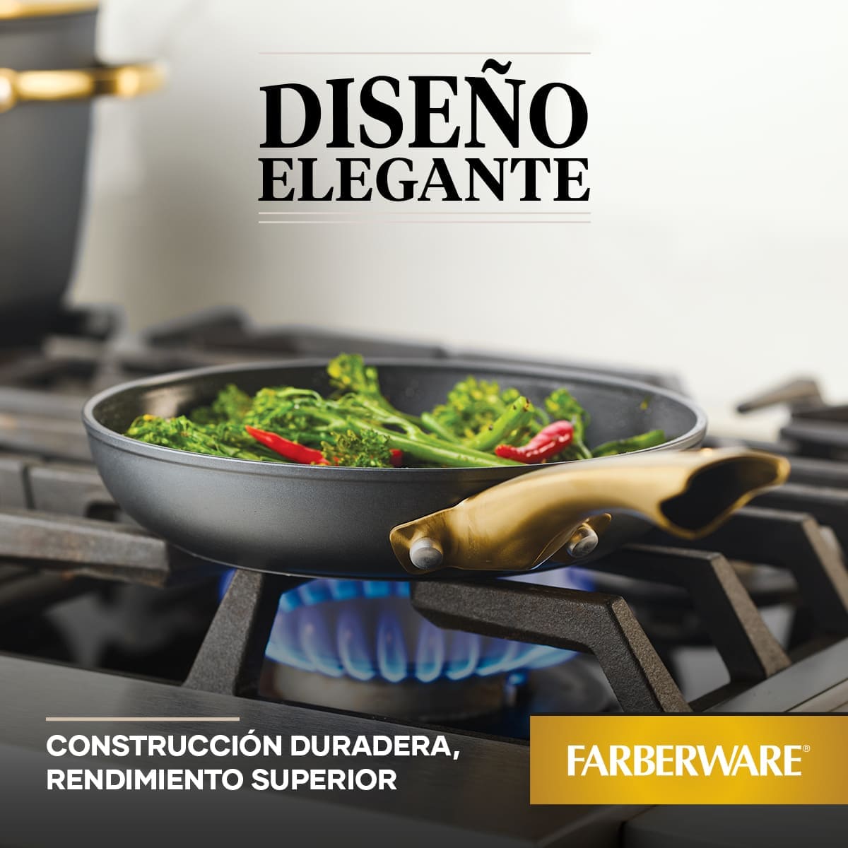 Sartén Farberware 20 cm antiadherente cerámico de aluminio forjado - inducción - Imagen 6