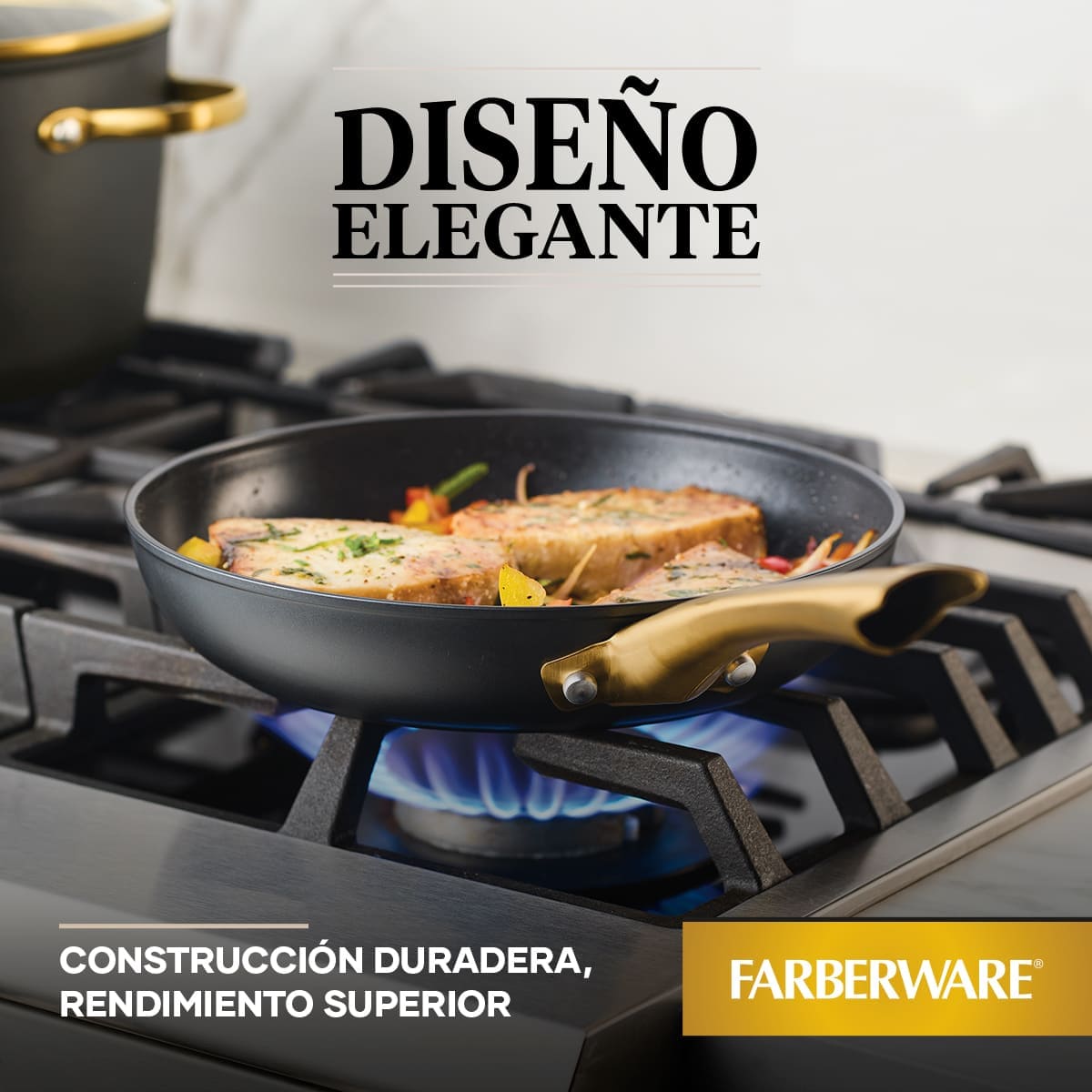 Sartén Farberware 25 cm antiadherente cerámico de aluminio forjado - inducción - Imagen 10