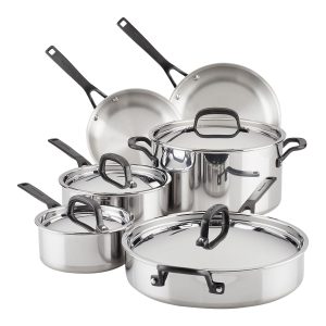 juego de ollas KitchenAid 10 piezas - 5 ply