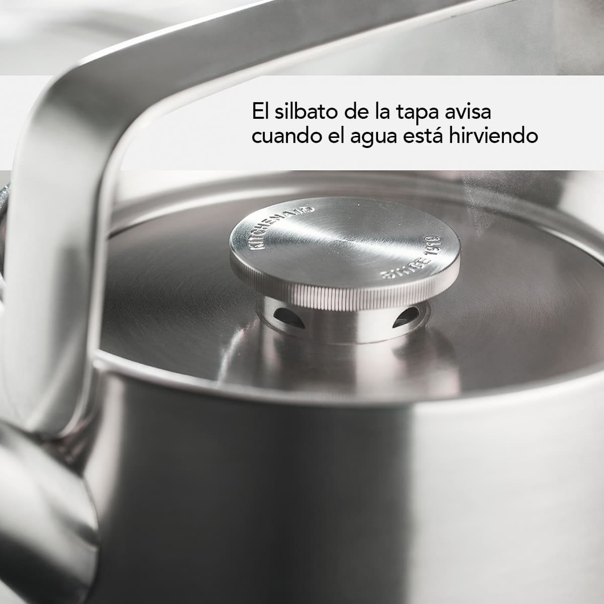 Tetera KitchenAid 1.9 L acero inoxidable esmaltado para inducción - Imagen 5