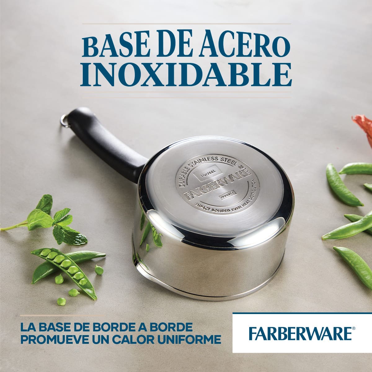 Perol Farberware 14 cm Brilliance de 0.9 L en acero inoxidable - inducción - Imagen 7