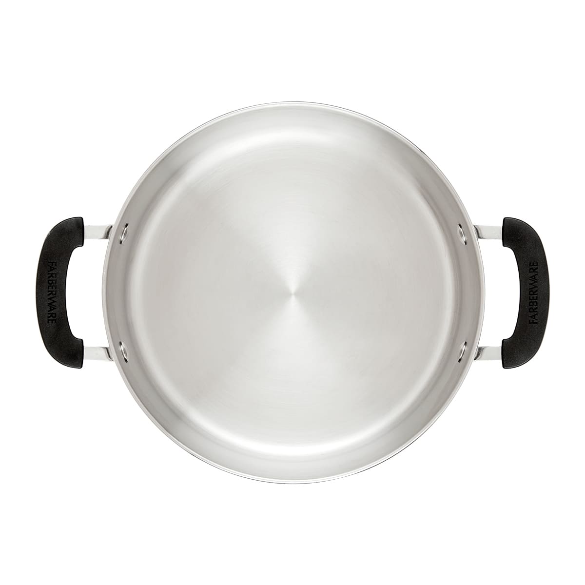 Olla Farberware 24 cm de acero inoxidable con tapa de vidrio templado - Imagen 3