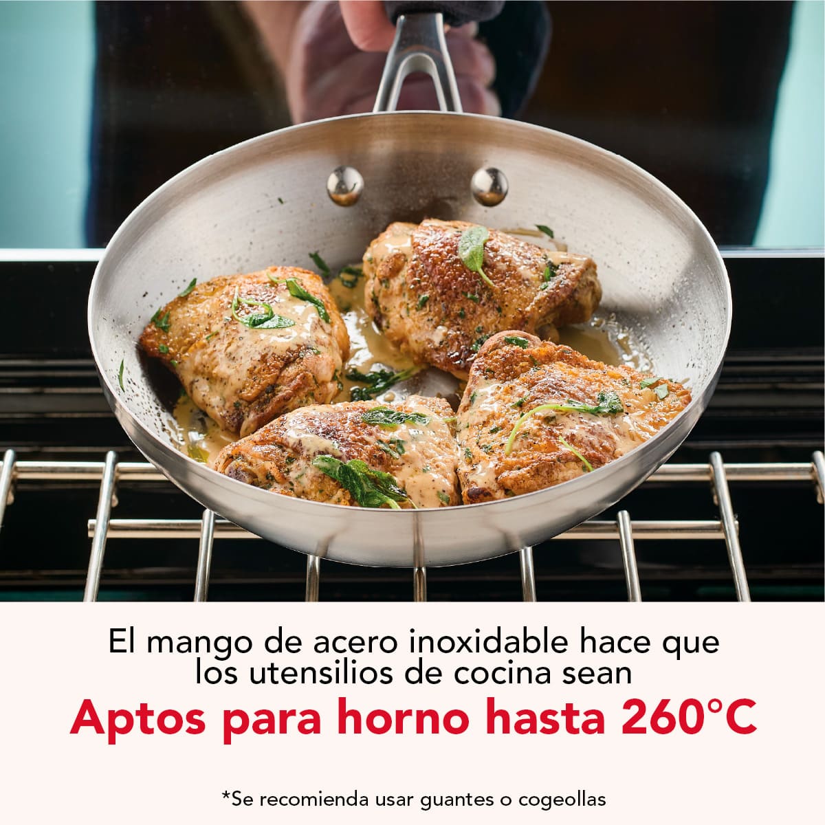 Set de sartenes KitchenAid 20 y 24 cm - acero inoxidable de 3 capas, inducción - Imagen 11