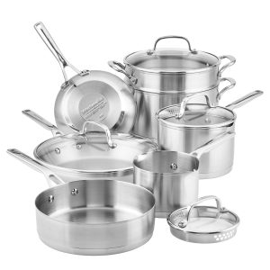 juego de ollas kitchenaid 11 piezas