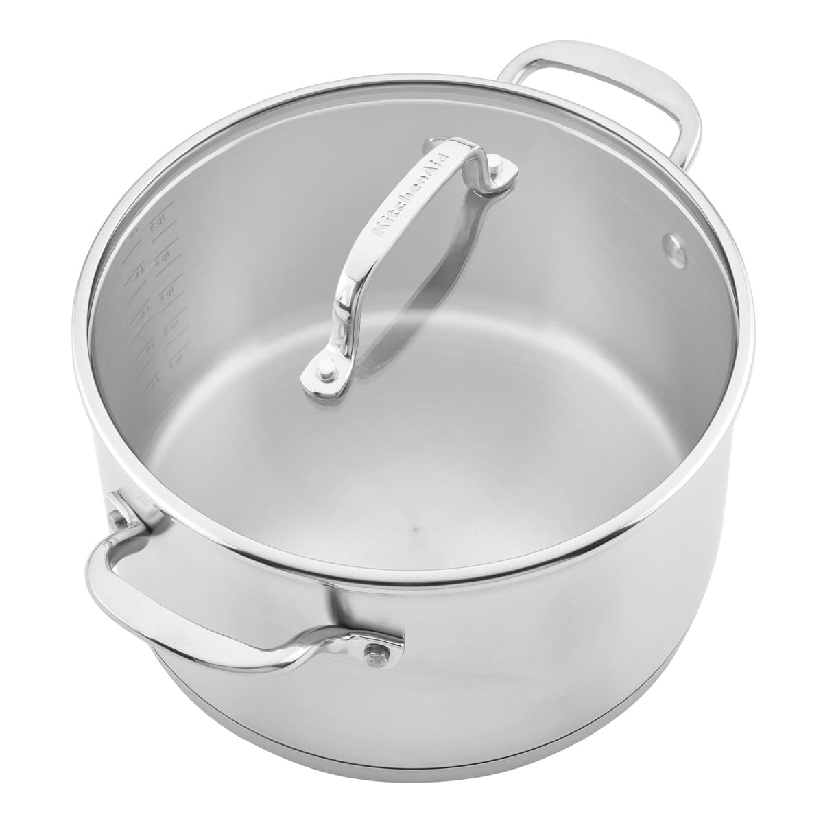 Juego de ollas KitchenAid 11 piezas 3 Ply - placa de inducción y acero inoxidable - Imagen 3