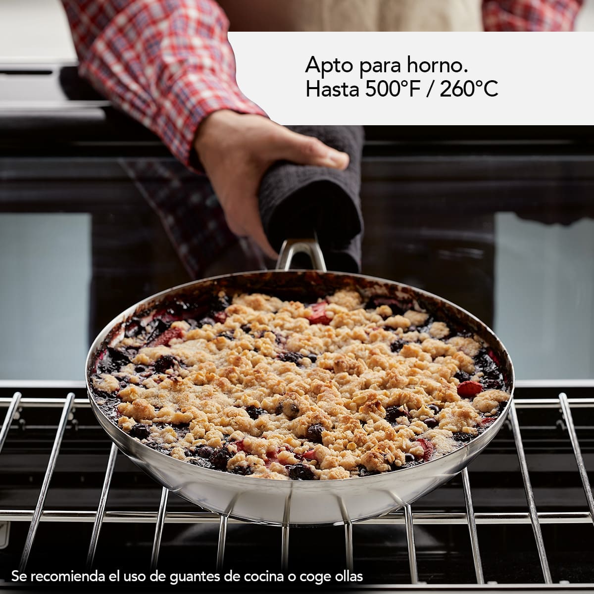 Juego de ollas KitchenAid 11 piezas 3 Ply - placa de inducción y acero inoxidable - Imagen 7