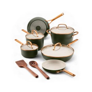 84470-1 juego de ollas kitchenaid 12 piezas evergreen
