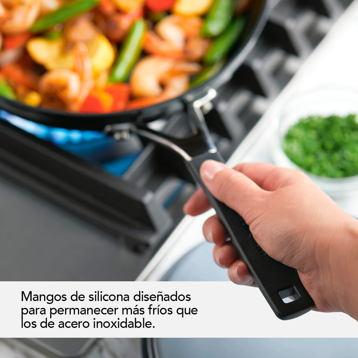 Juego de ollas KitchenAid 10 piezas - anodizado duro, antiadherente negro - Imagen 3