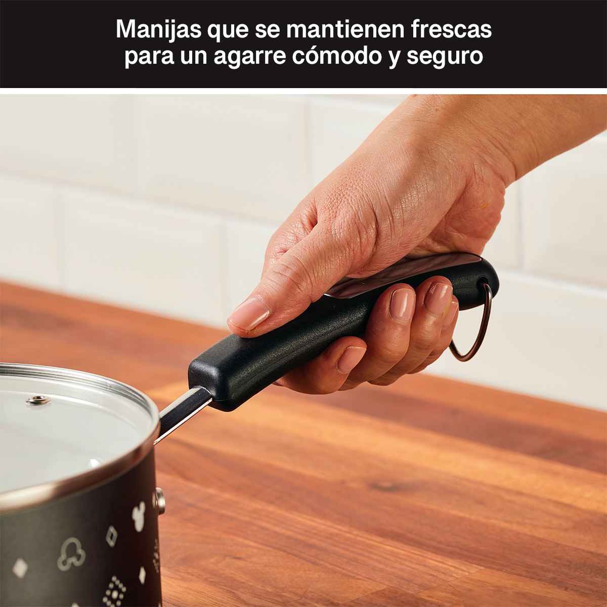 Perol Farberware 18 cm Disney Bon Voyage antiadherente cerámico - negro - Imagen 6