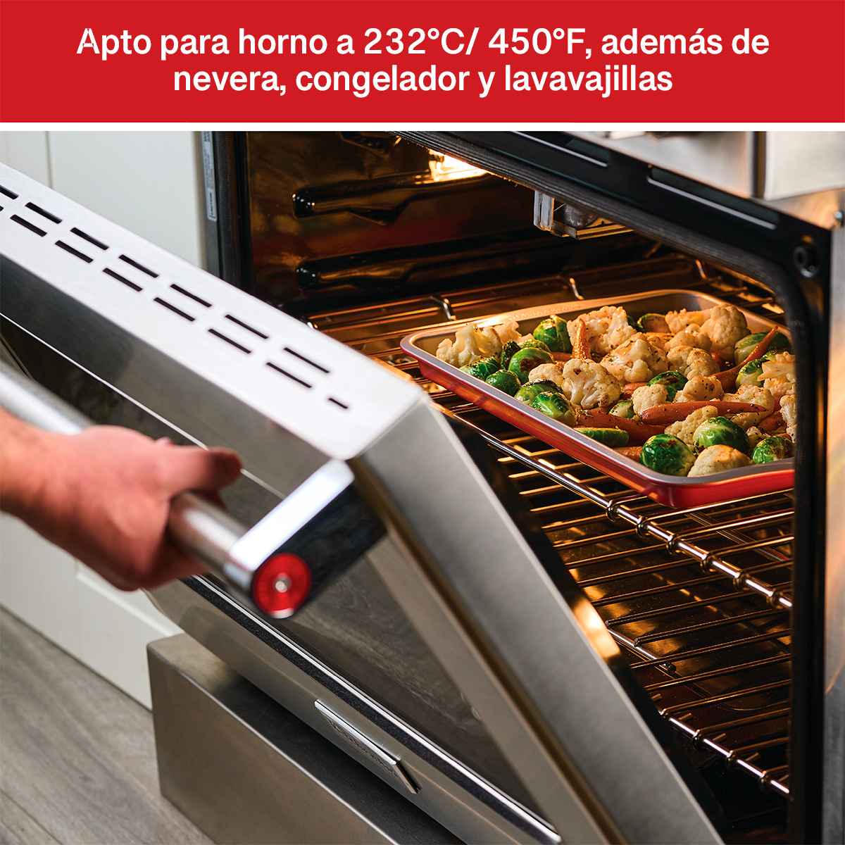 Bandeja para hornear Farberware Disney Home Bon Voyage 25 x 38 cm - recubrimiento antiadherente - Imagen 4