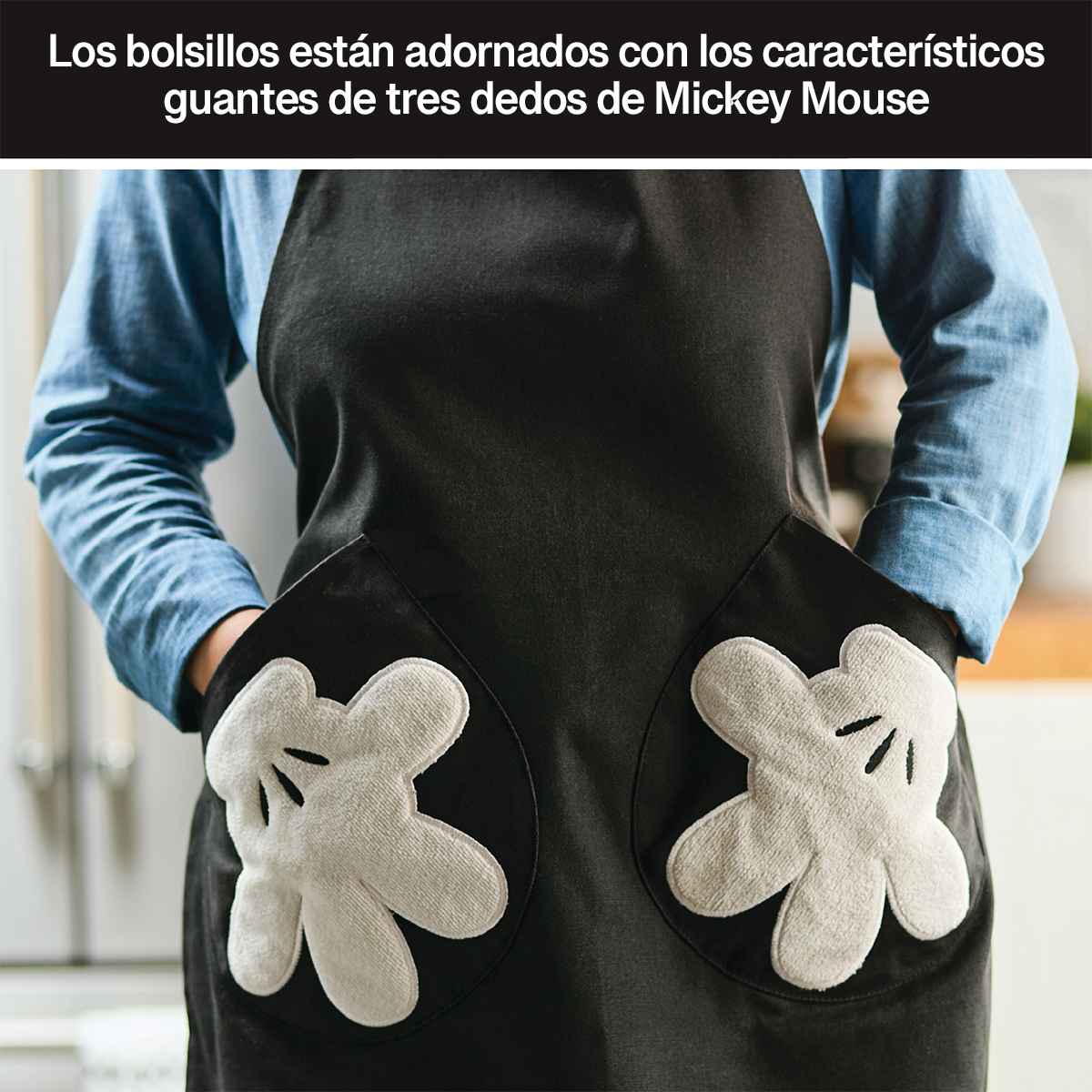Delantal ajustable Disney Home Monochrome con bolsillos - Imagen 4