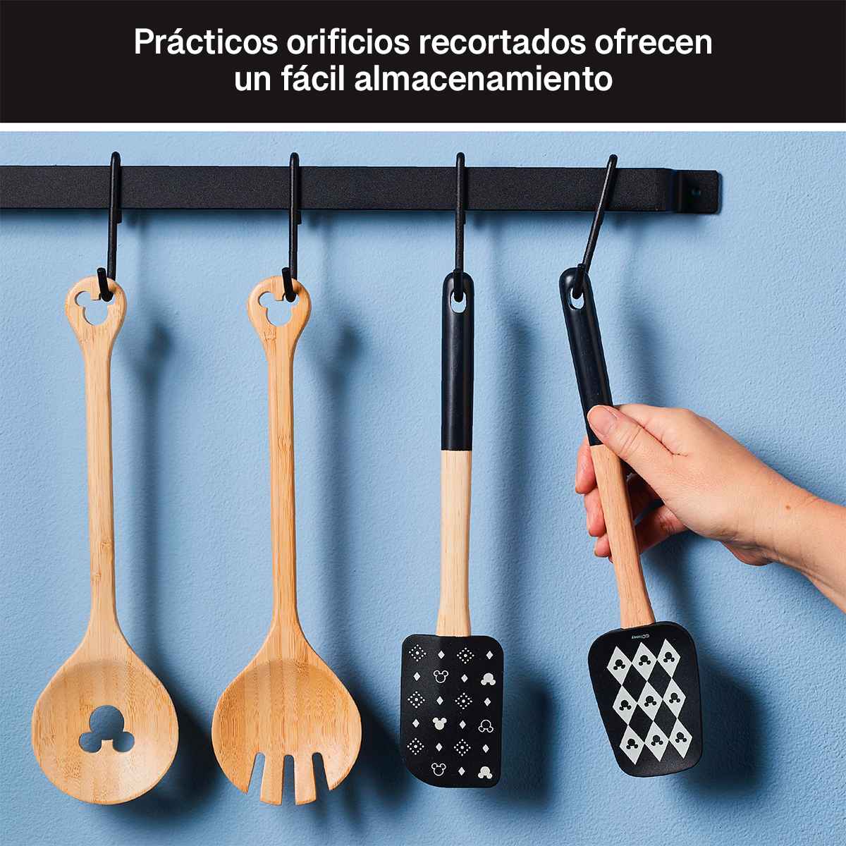 Set de utensilios de silicona Disney Home Monochrome 2 piezas - Imagen 3
