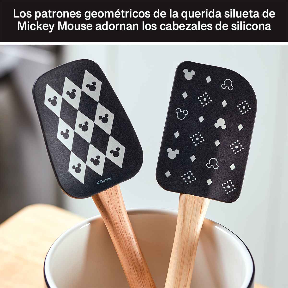 Set de utensilios de silicona Disney Home Monochrome 2 piezas - Imagen 5