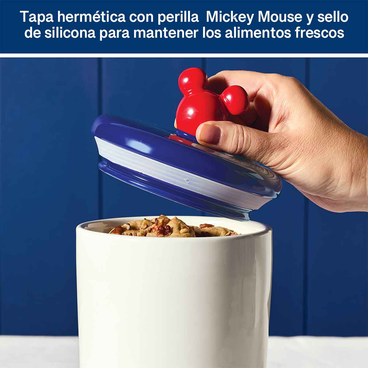 Set de recipientes de cerámica Disney Home Bon Voyage con tapa hermética para almacenamiento - Imagen 7