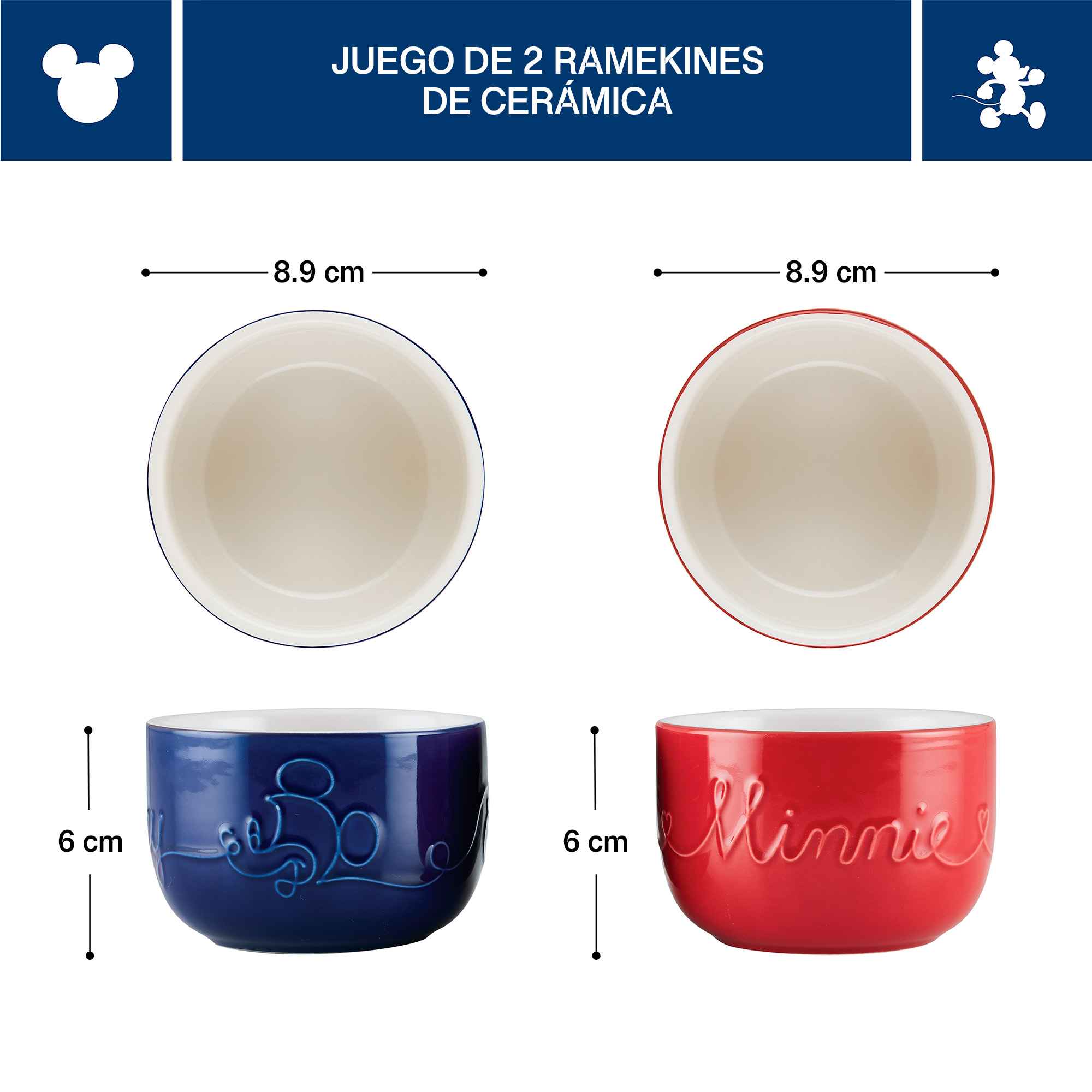 Set de moldes de cerámica Disney Home Bon Voyage 6 y 9 cm - Imagen 3