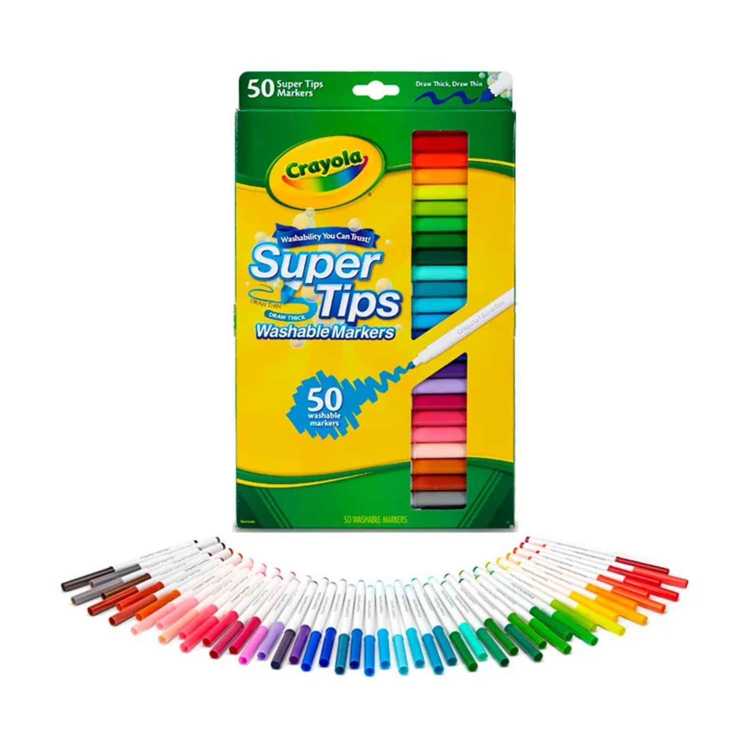 Marcadores Crayola Super Tips x50 - Imagen 2