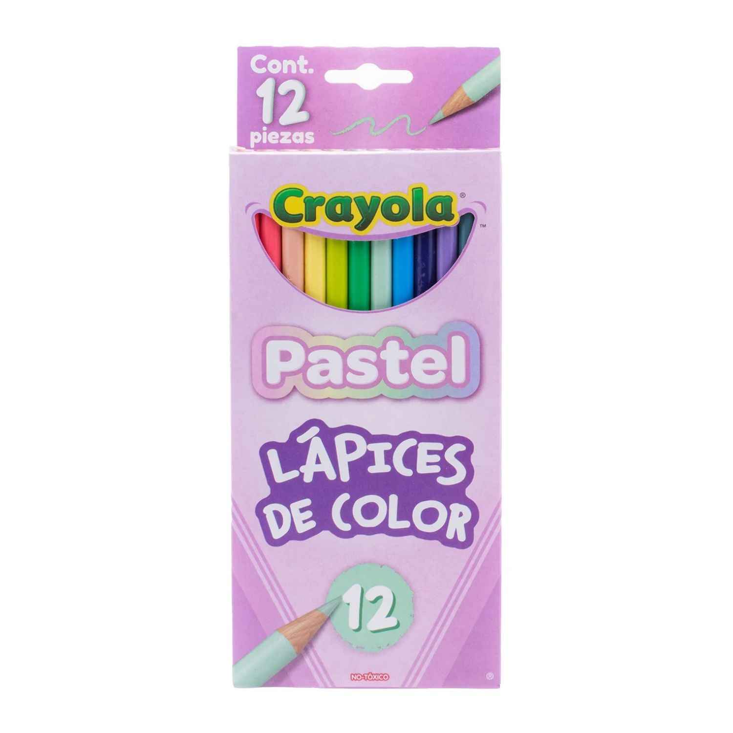 colores crayola pastel largos