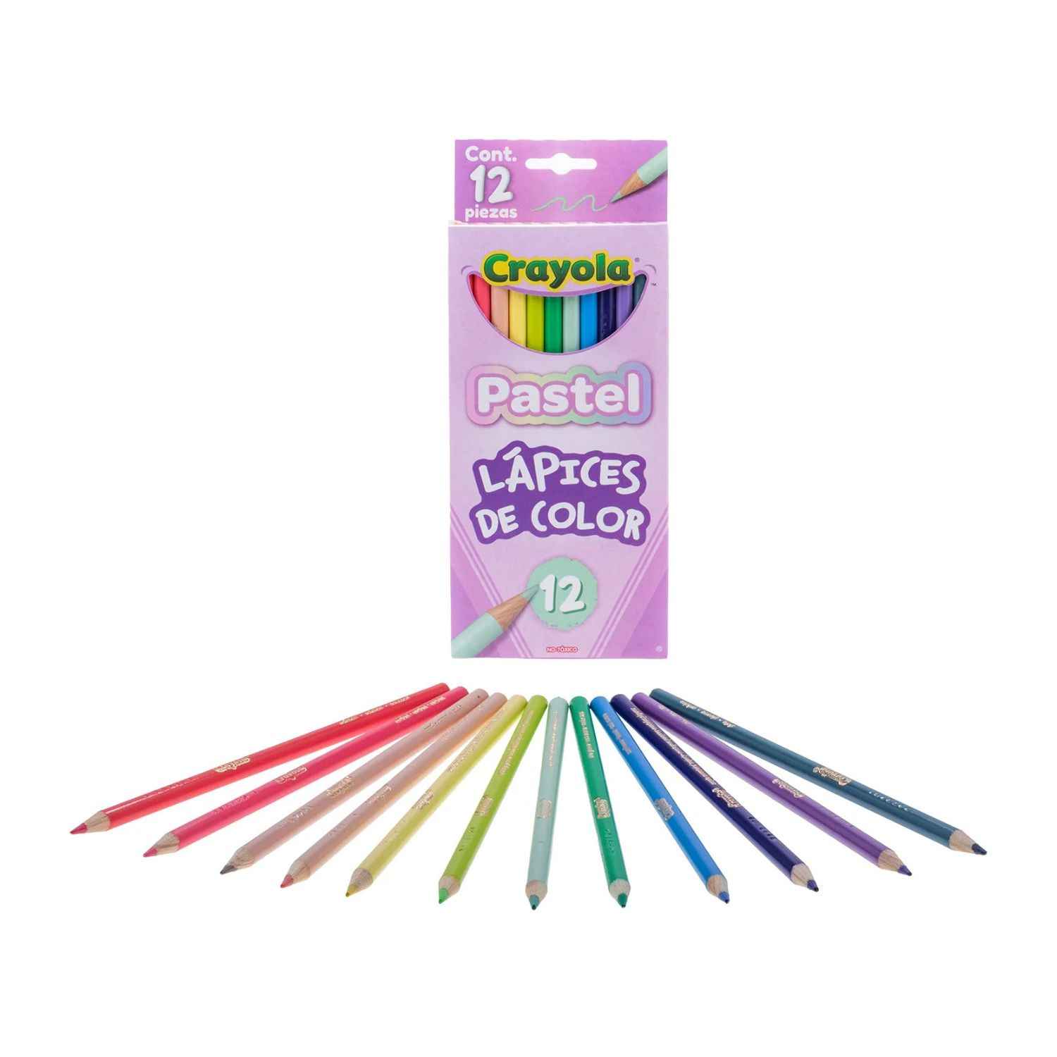 Colores Crayola pastel largos x12 - Imagen 5