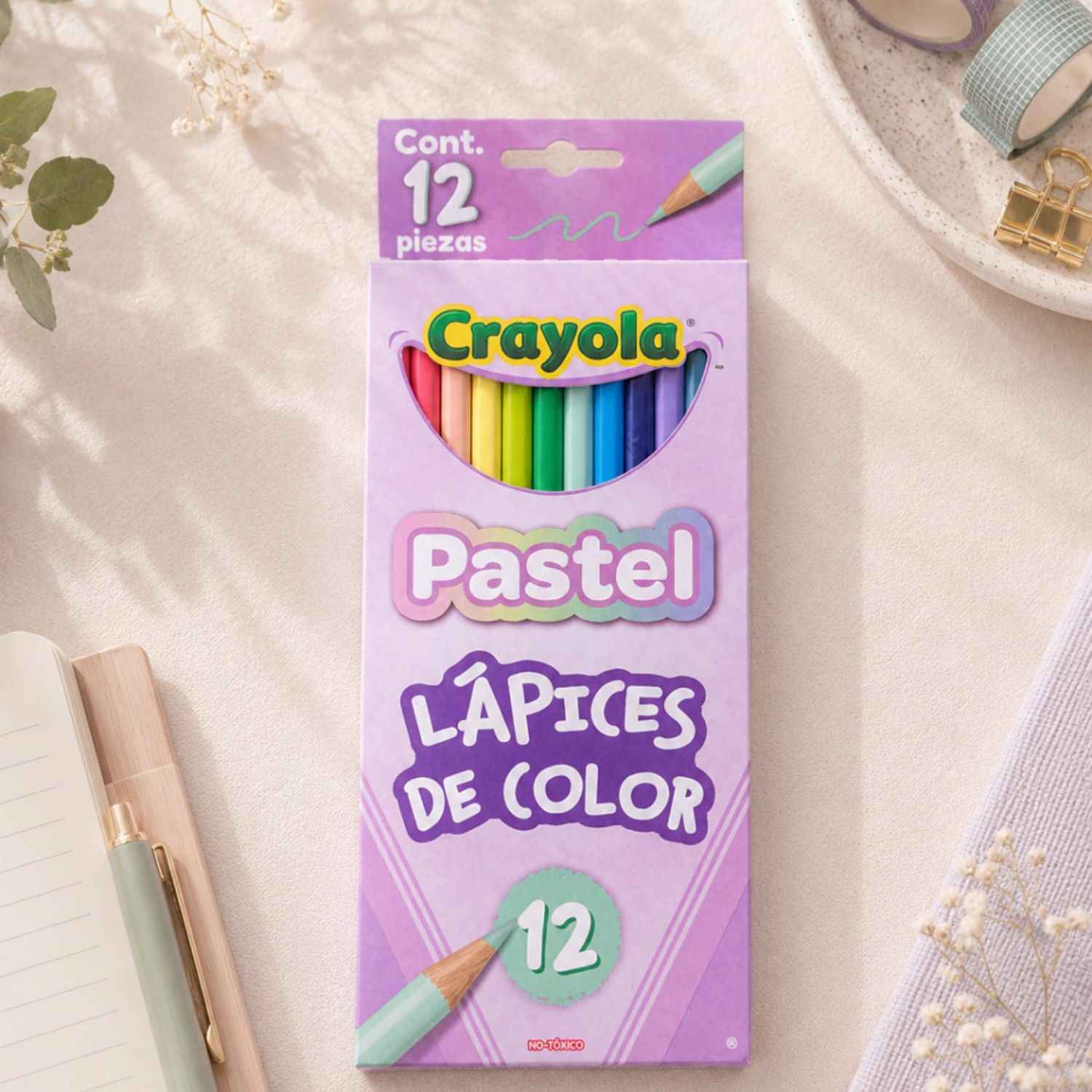 Colores Crayola pastel largos x12 - Imagen 6