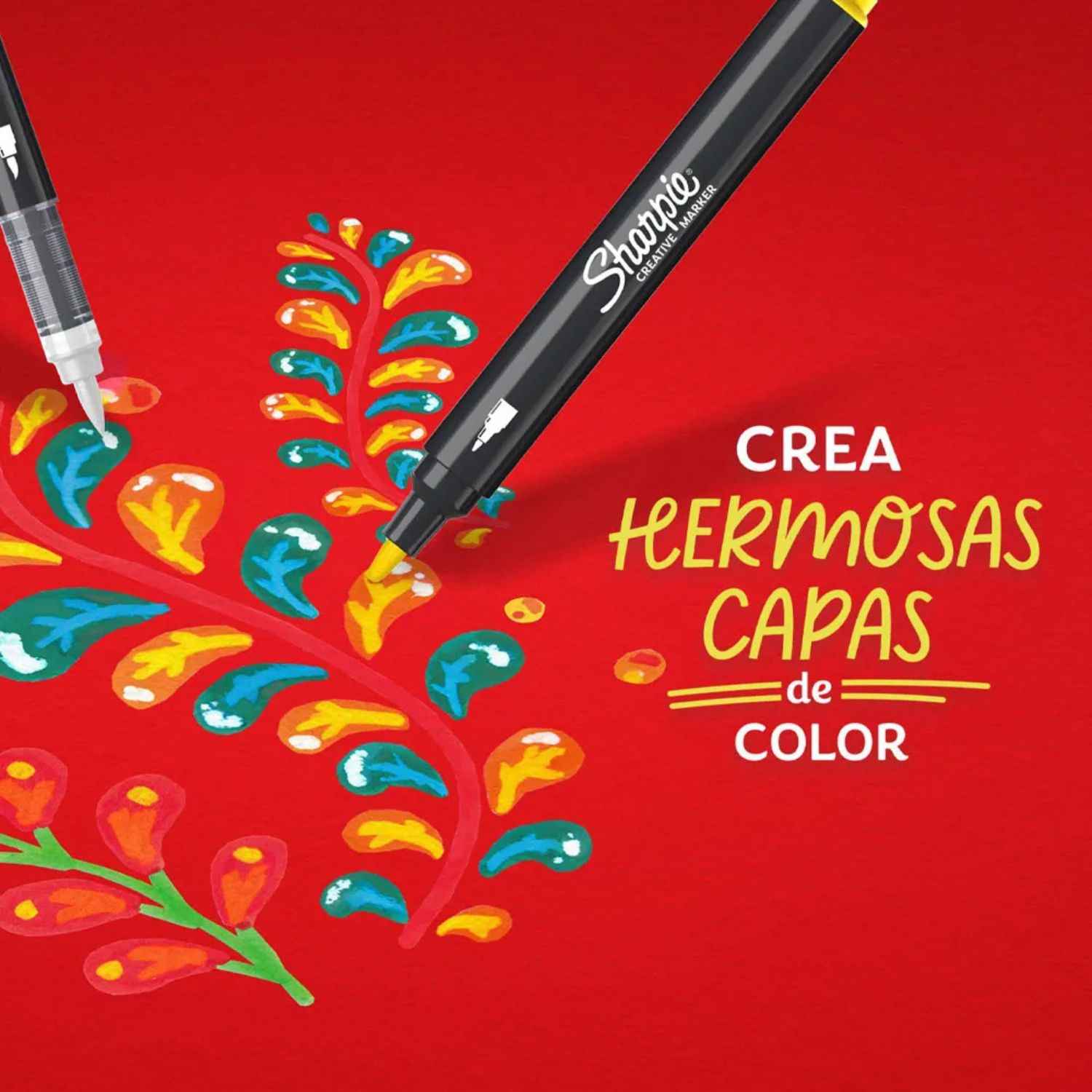Marcadores acrílicos Sharpie punta fina Multicolor x12 - Imagen 4