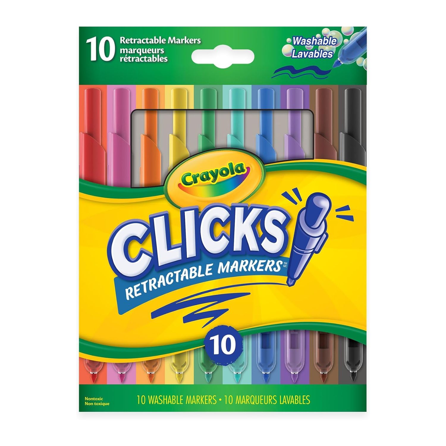 marcadores crayola retractiles x10