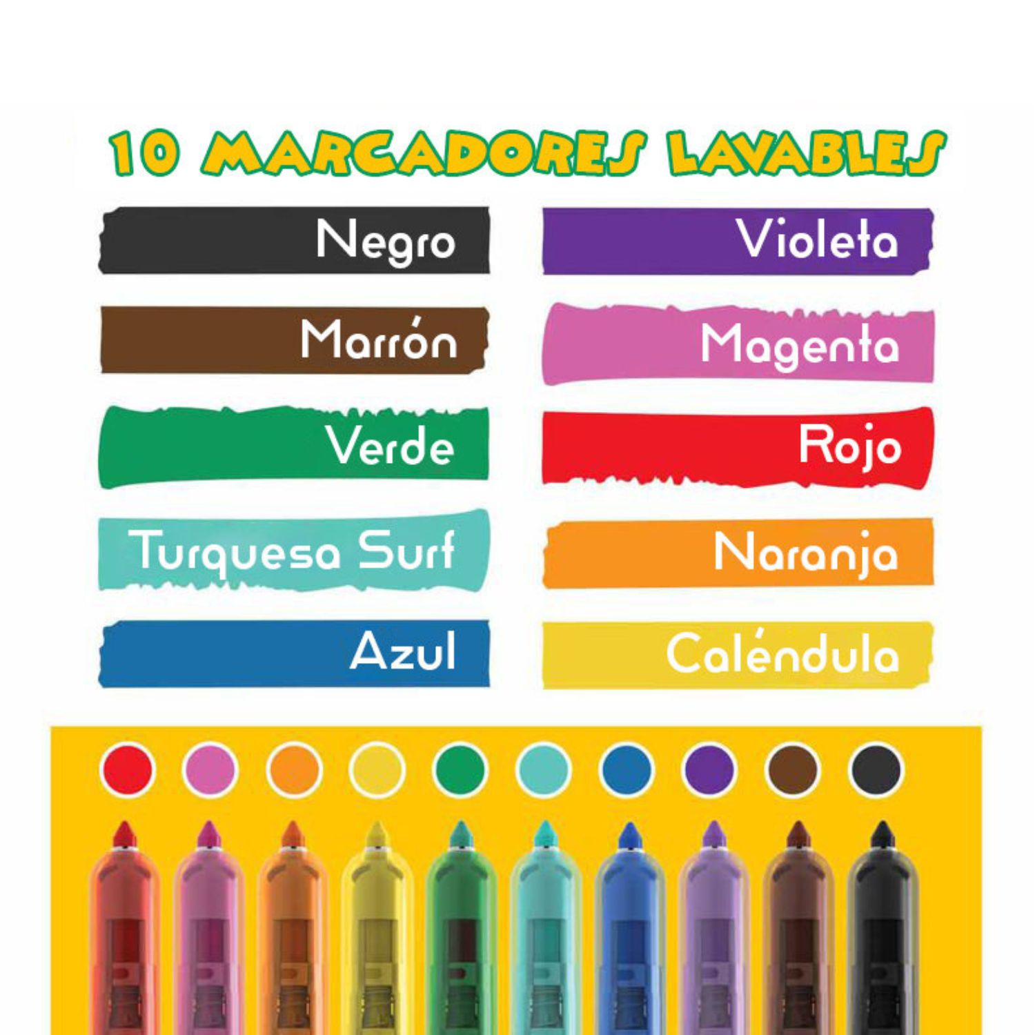 Marcadores Crayola retráctiles x10 - Imagen 5