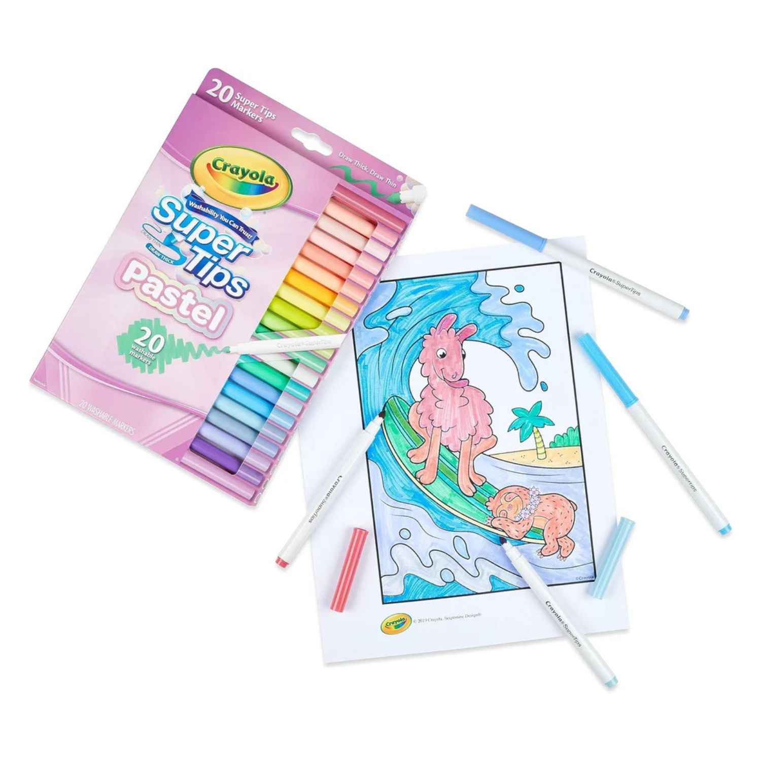 Marcadores Crayola Super Tips pastel x20 - Imagen 4