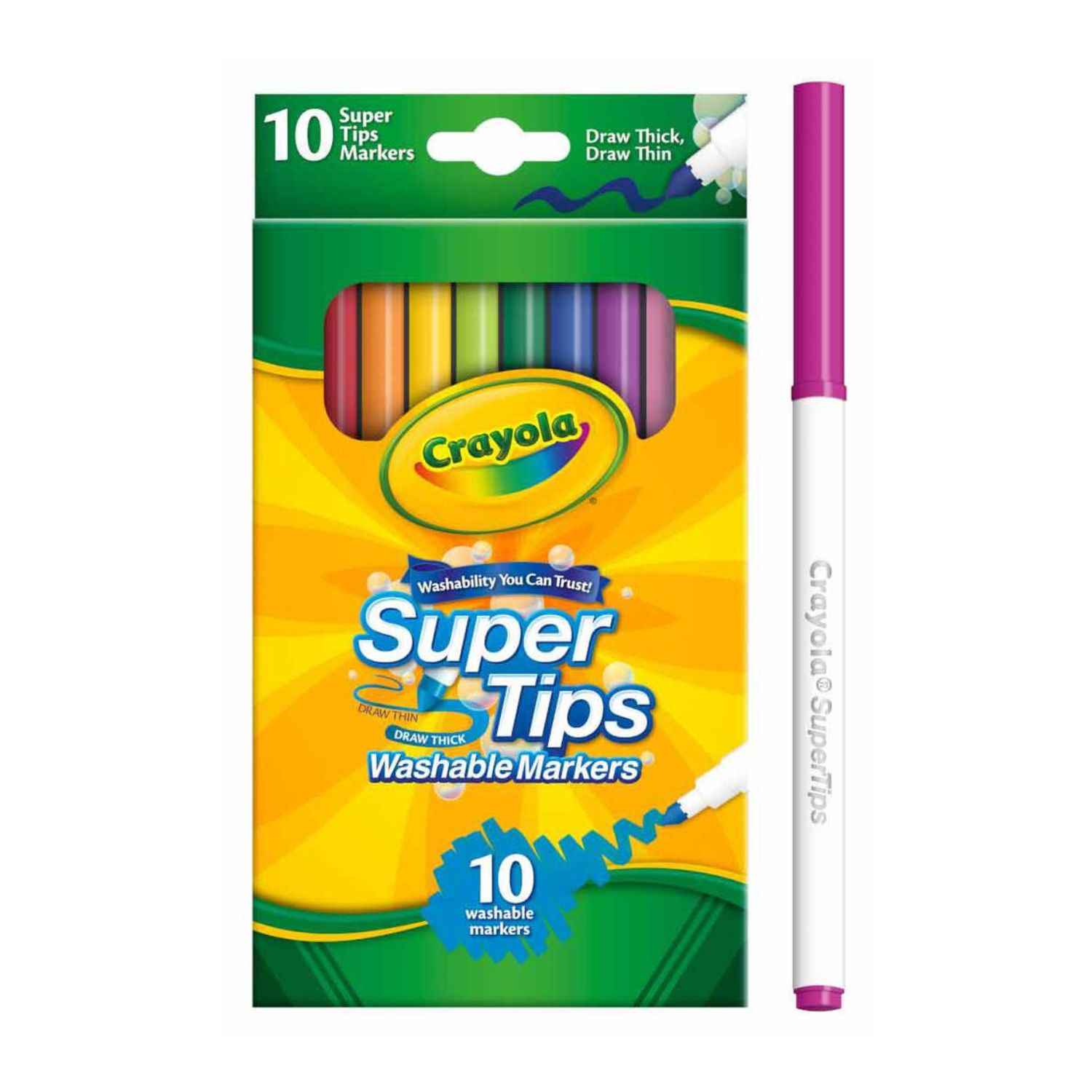 Marcadores Crayola Super Tips x10 - Imagen 2