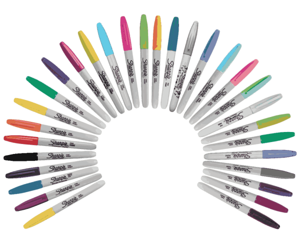 colores vibrantes sharpie